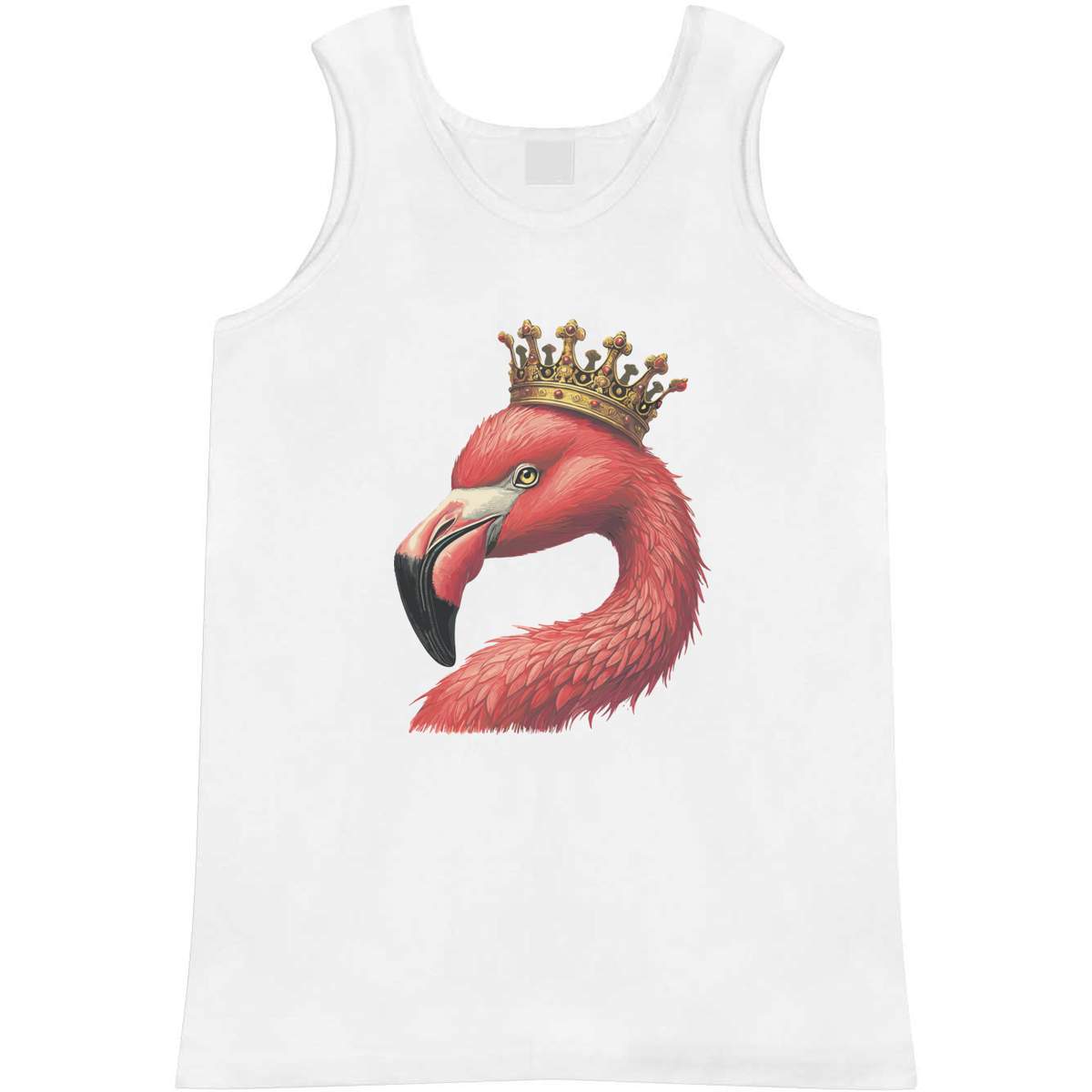 'Flamingo Wearing Crown' Adult Vest / Tank Top (AV051693)