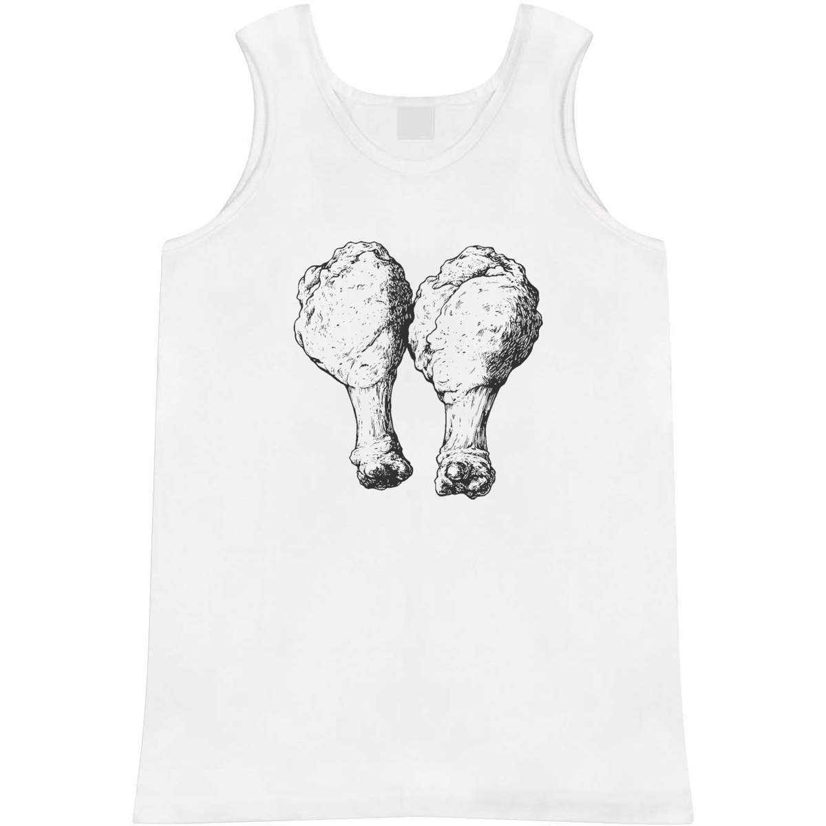 Small 'Chicken Drumsticks' Adult Vest / Tank Top (AV00143715)