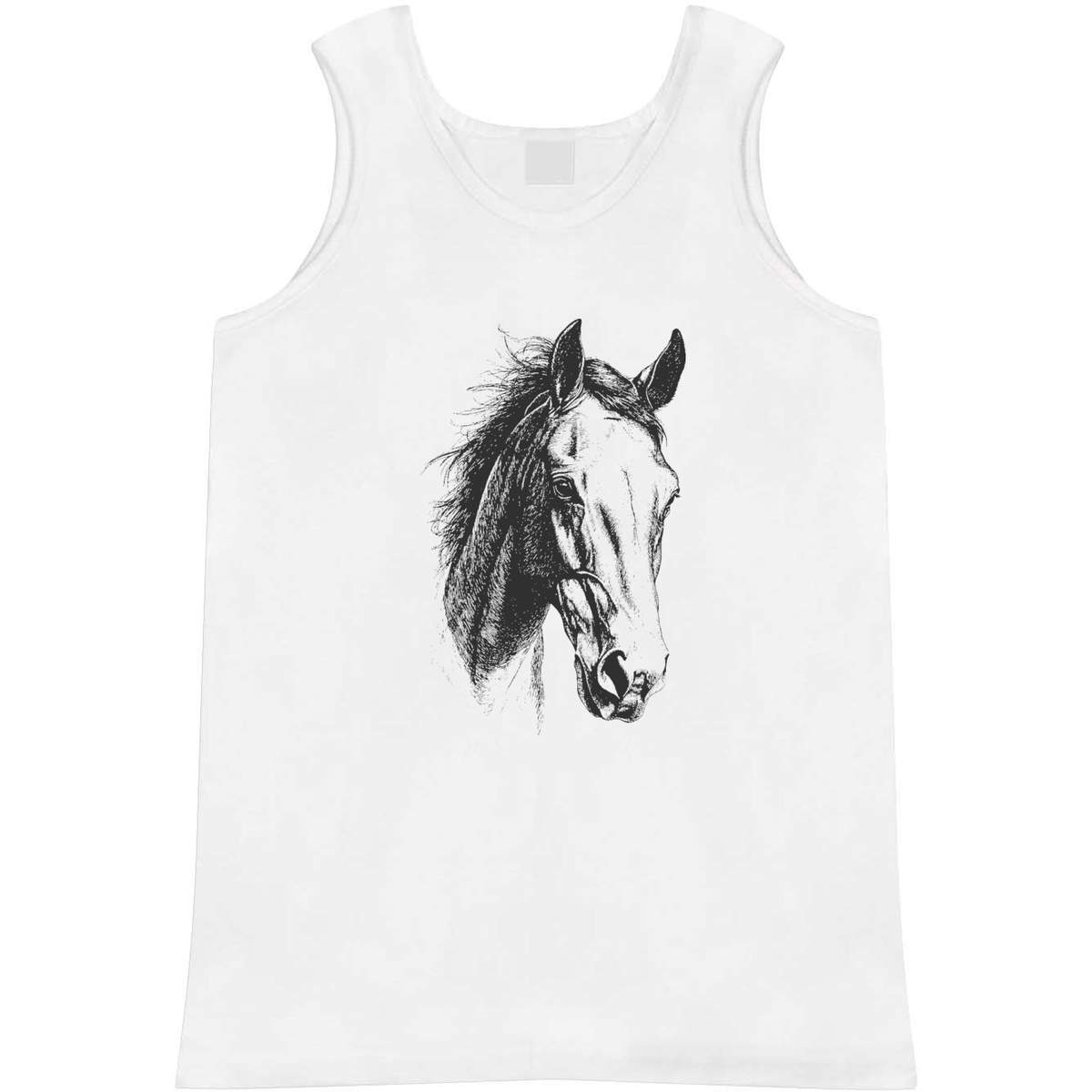 'Horse Portrait' Adult Vest / Tank Top (AV052036)
