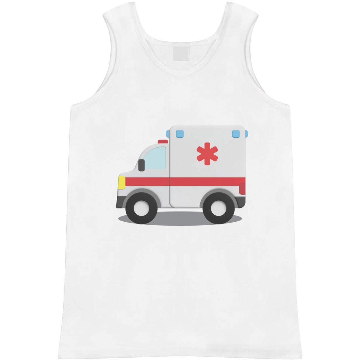 'Ambulance Toy' Adult Vest / Tank Top - Sleeveless Top for Gym, Training, Running, Sports and Summer (AV052130)