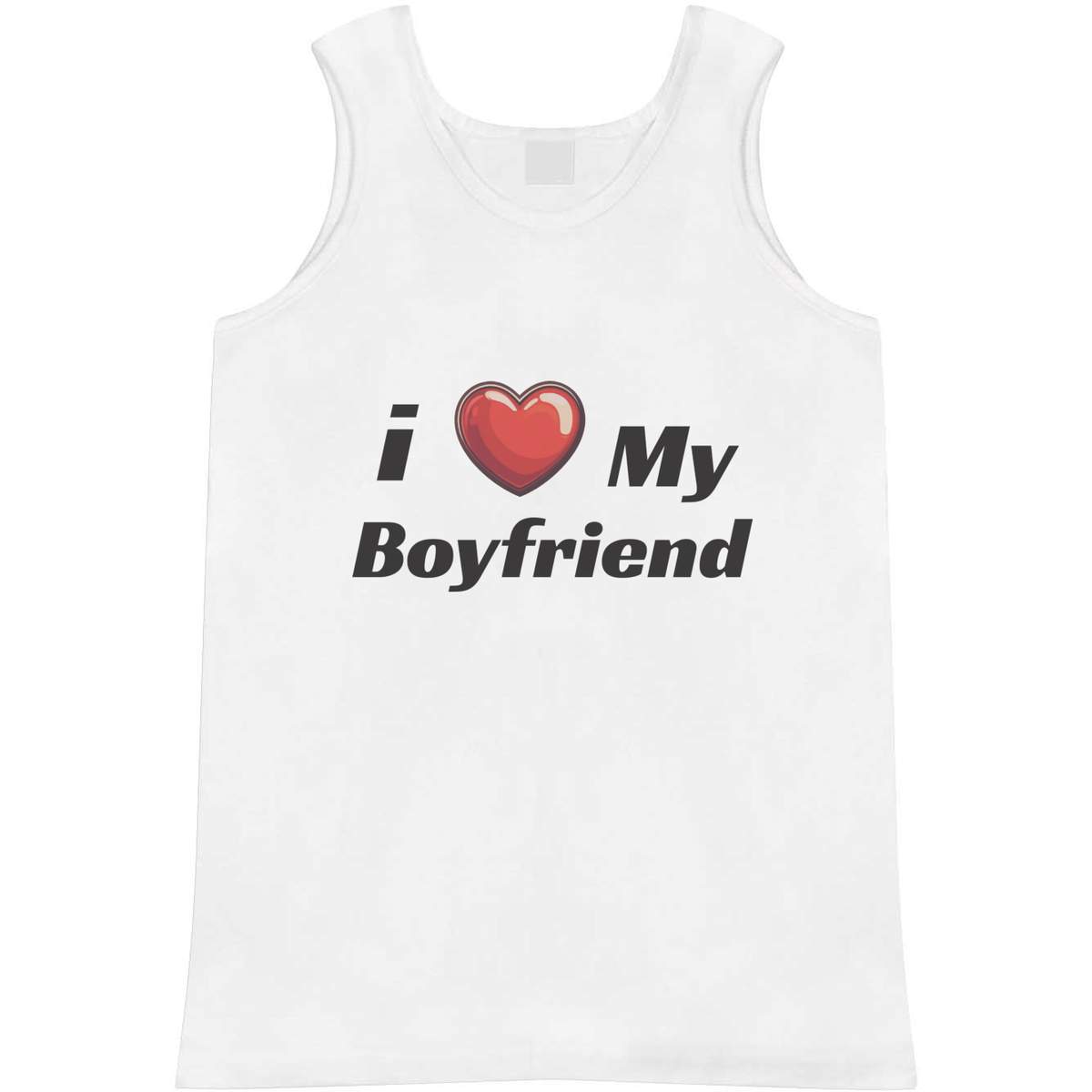 'I Love My Boyfriend' Adult Vest / Tank Top (AV052298)