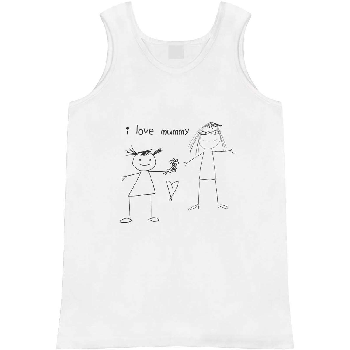 Small 'I Love Mummy' Adult Vest / Tank Top (AV00147663)