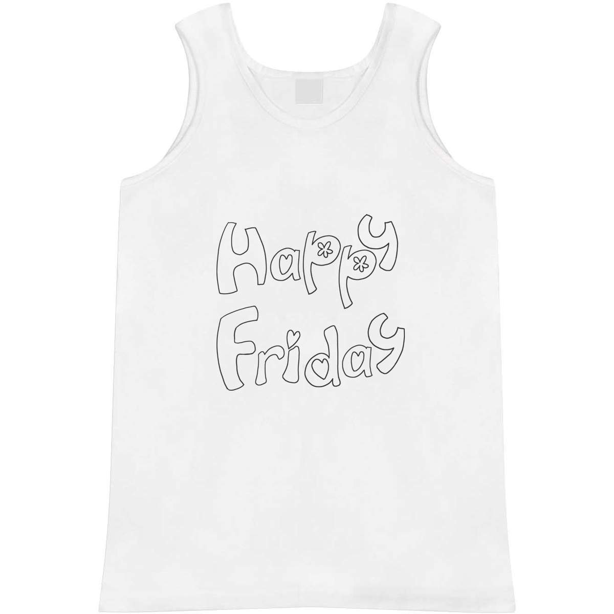 'Happy Friday' Adult Vest / Tank Top (AV053002)