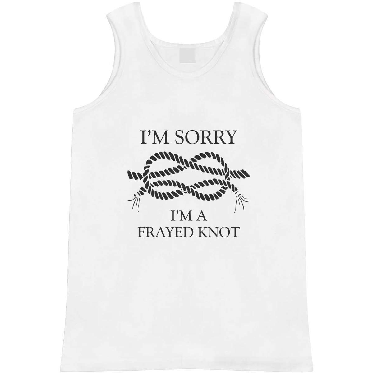 Small 'Funny Frayed Knot' Adult Vest / Tank Top (AV00148887)
