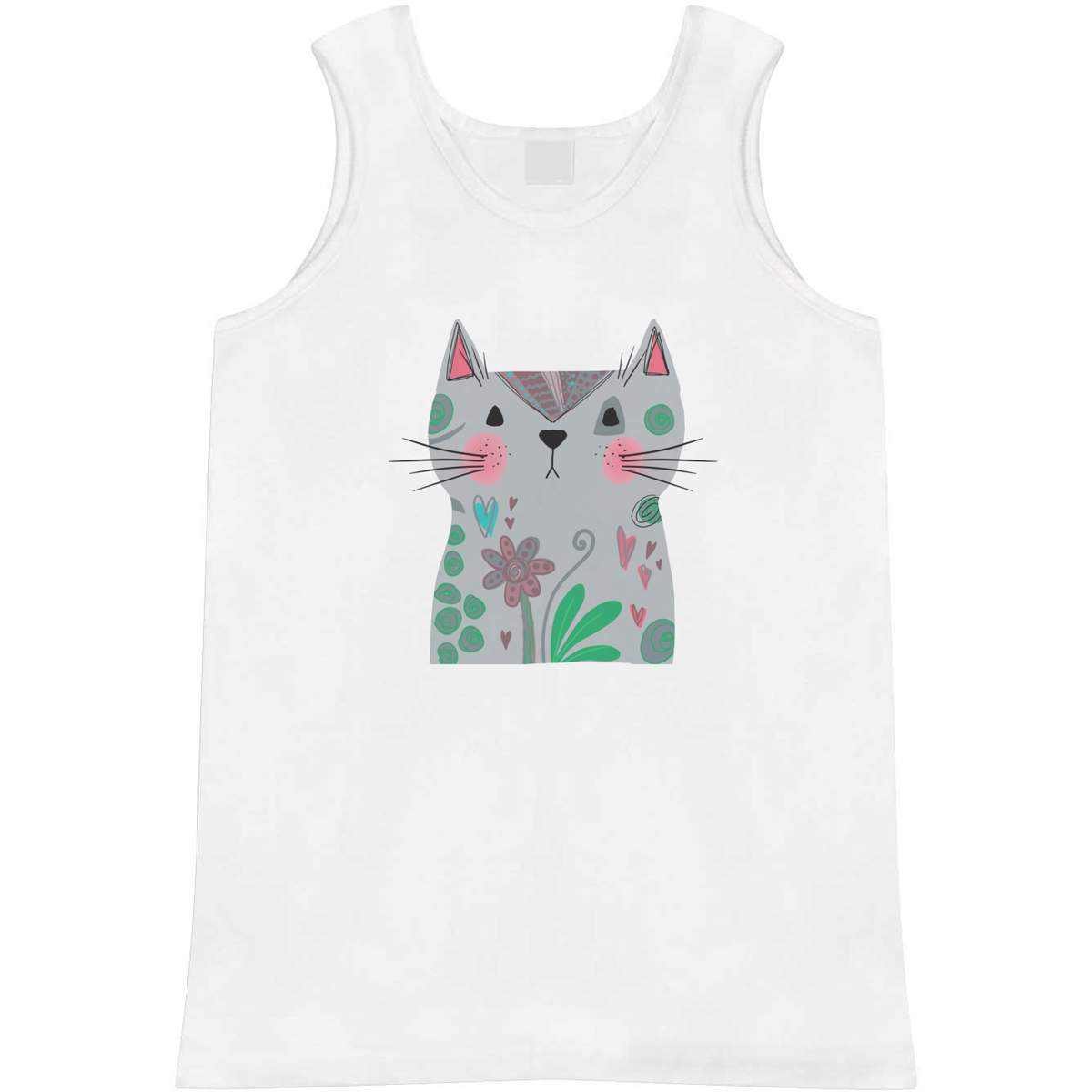 'Funky Cat' Adult Vest / Tank Top (AV053179)