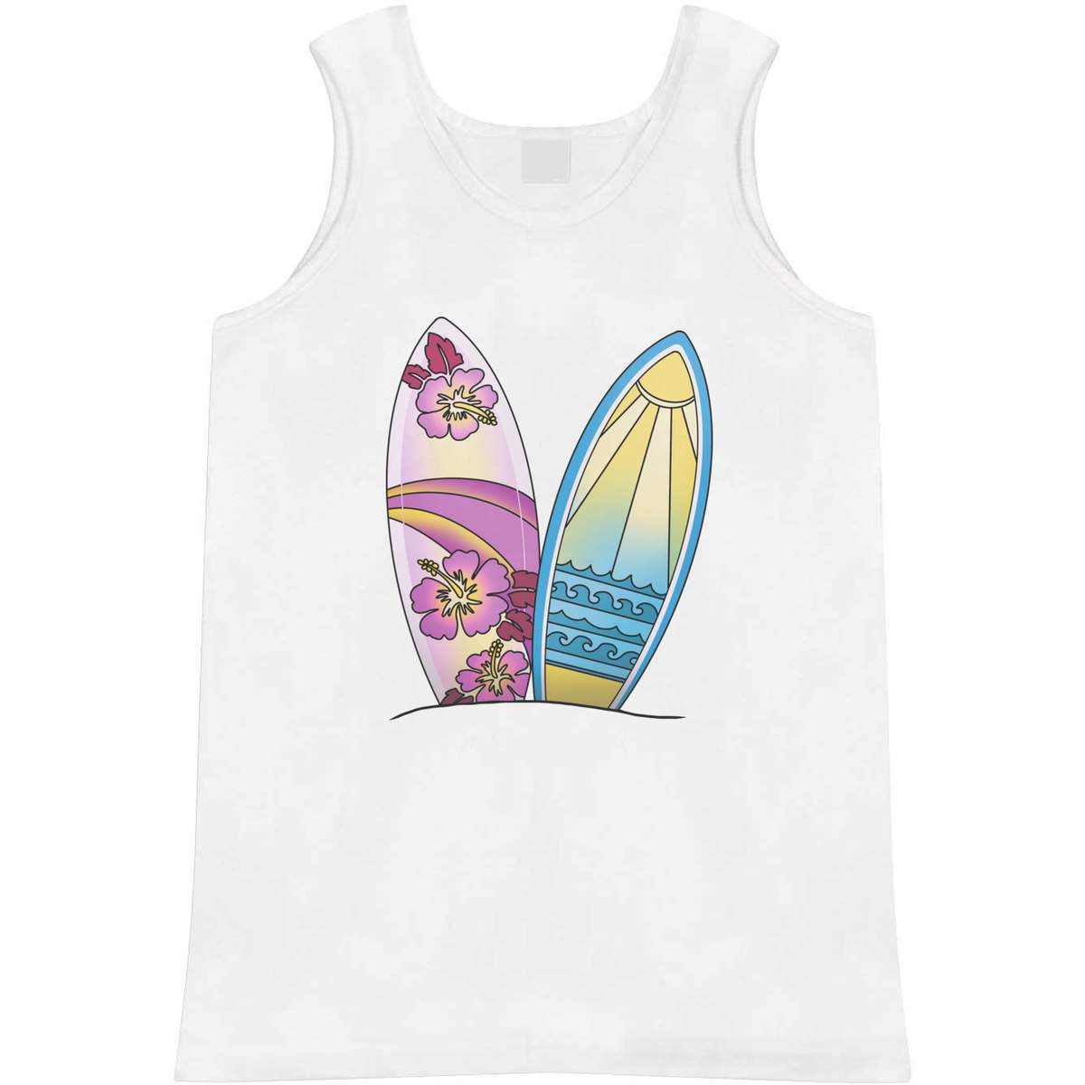 Small 'Decorative Surfboards' Adult Vest / Tank Top (AV00149099)