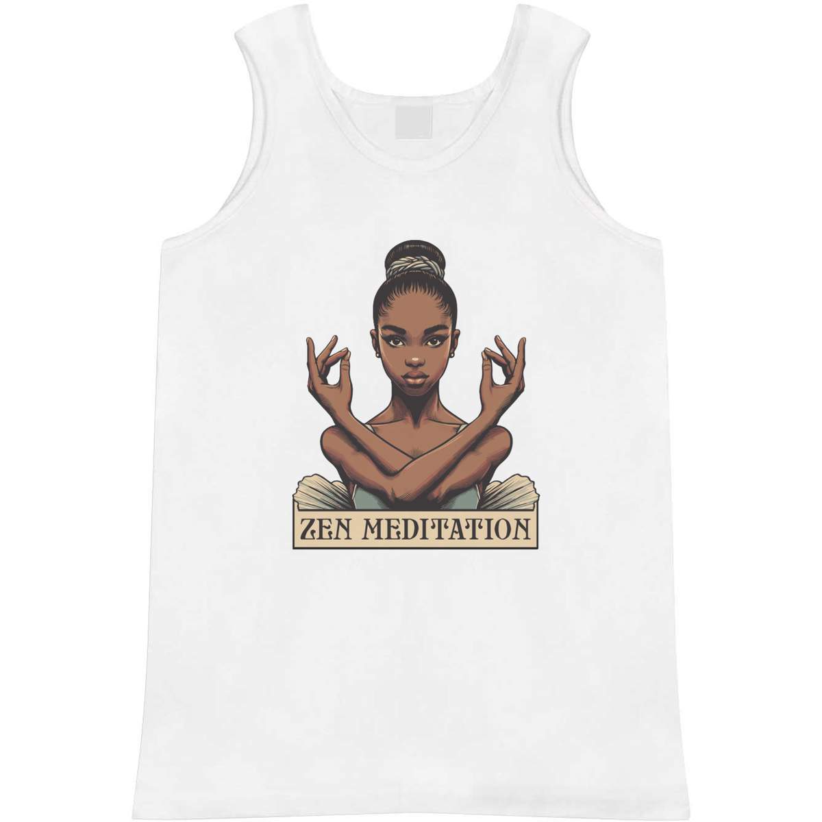 'Zen Meditation Girl' Adult Vest / Tank Top (AV053221)