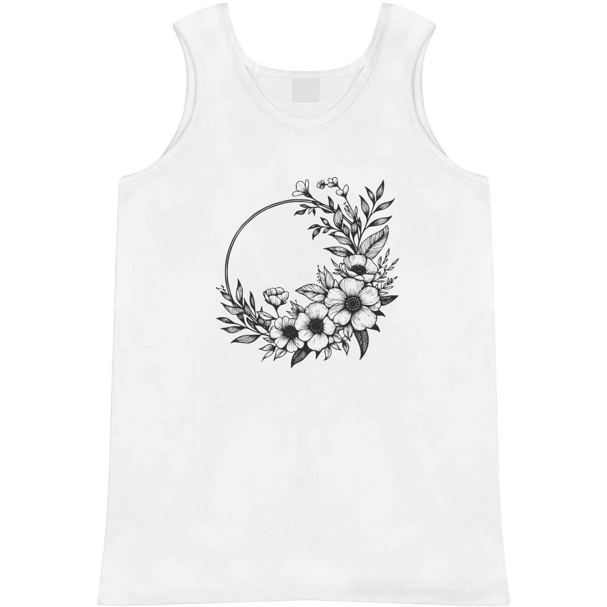 'Flower Wreath' Adult Vest / Tank Top (AV053690)