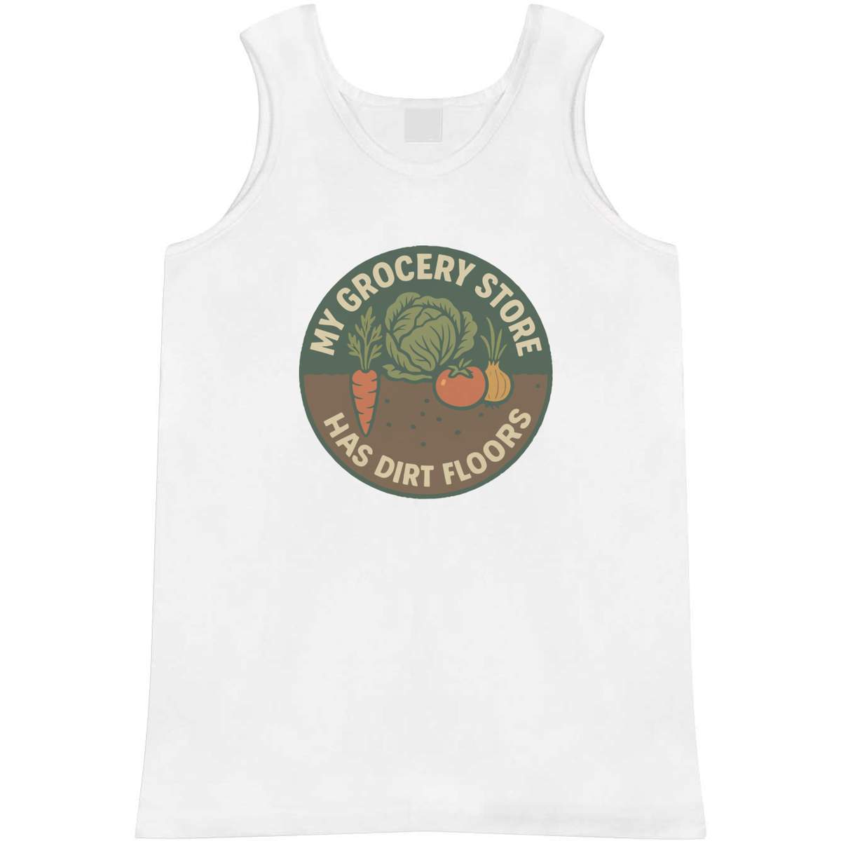'My Grocery Store Has Dirt Floors' Adult Vest / Tank Top (AV054143)