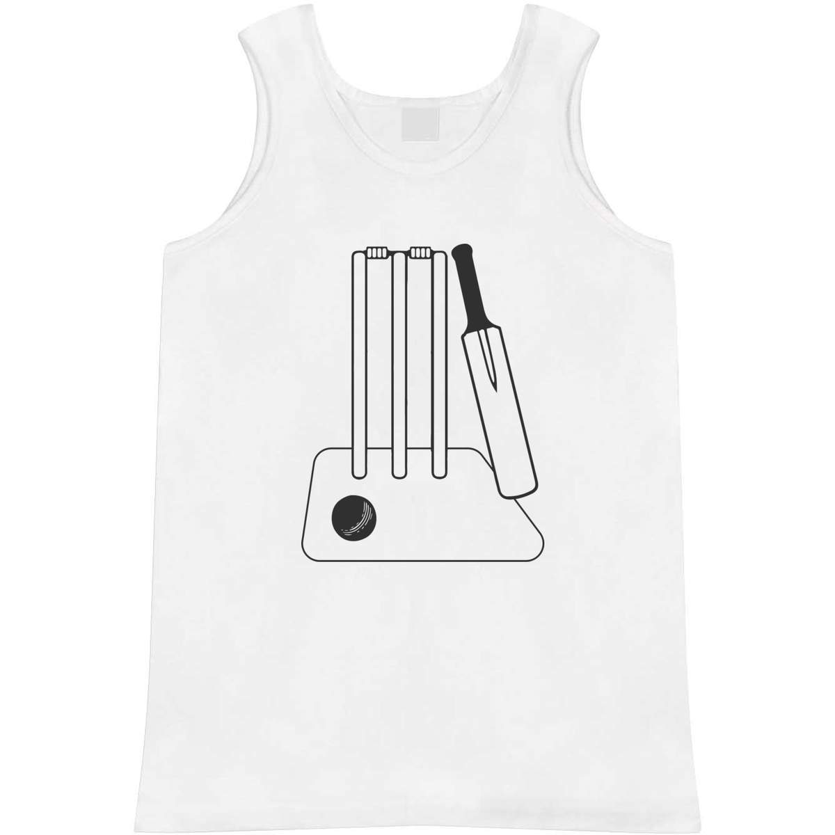 'Cricket Pitch Essentials' Adult Vest / Tank Top (AV054246)