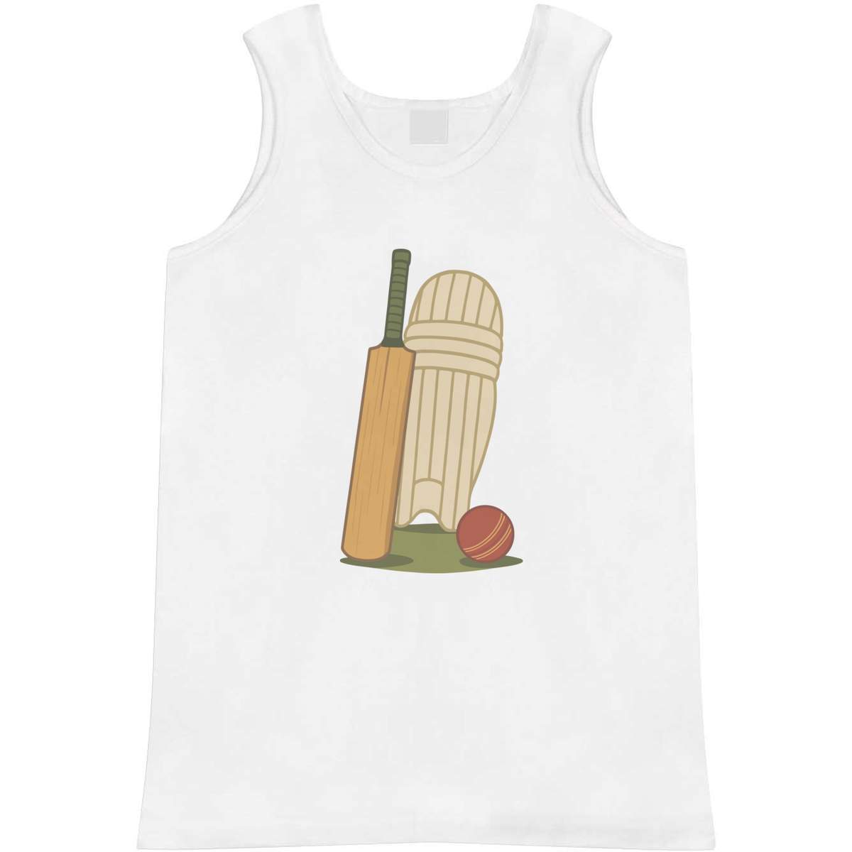 'Cricket Essential Gear' Adult Vest / Tank Top - Sleeveless Top for Gym, Training, Running, Sports and Summer (AV054249)