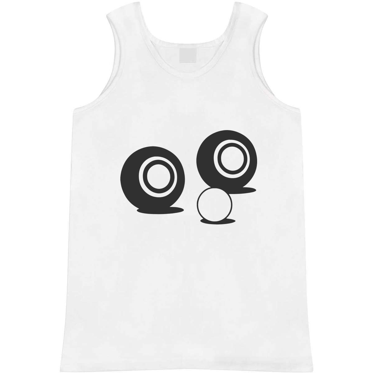 'Lawn Bowls Equipment' Adult Vest / Tank Top - Sleeveless Top for Gym, Training, Running, Sports and Summer (AV054273)