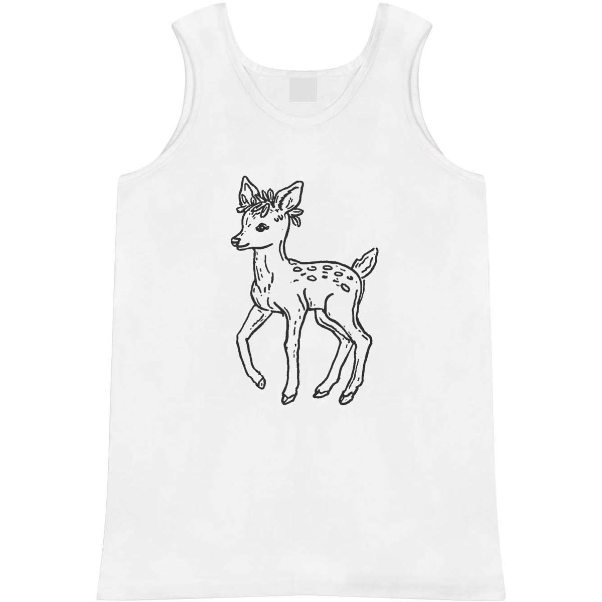 'Baby Deer Side View' Adult Vest / Tank Top - Sleeveless Top for Gym, Training, Running, Sports and Summer (AV054387)