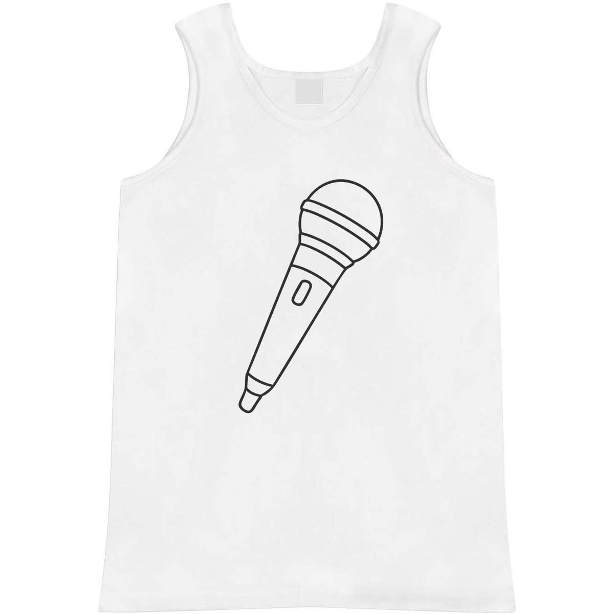 Small 'Microphone' Adult Vest / Tank Top (AV00153799)