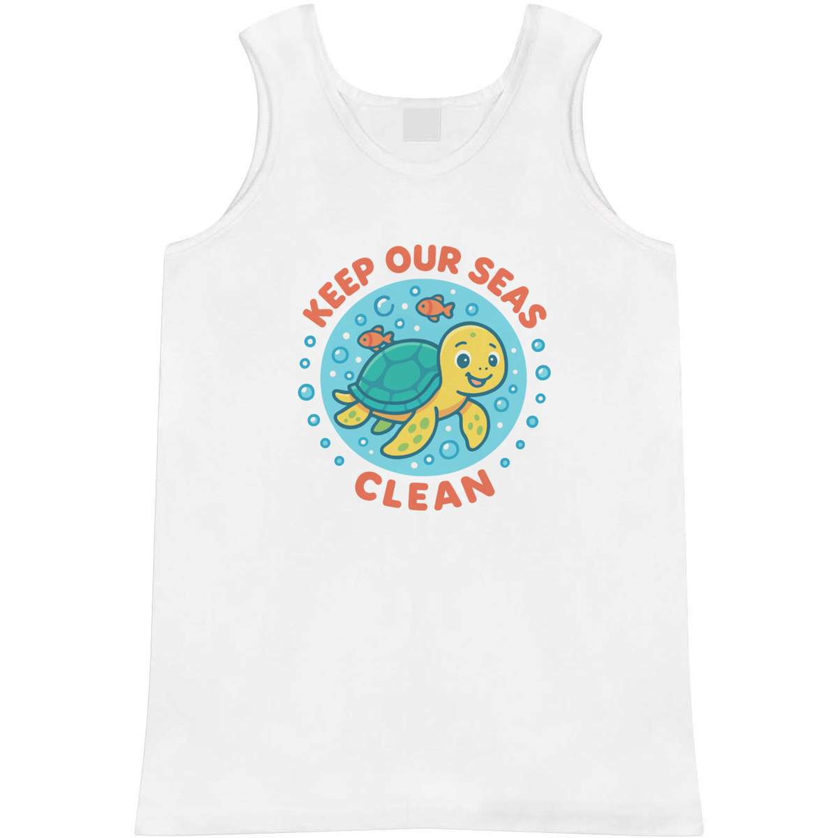 'Keep Our Sea Clean' Adult Vest / Tank Top (AV054579)