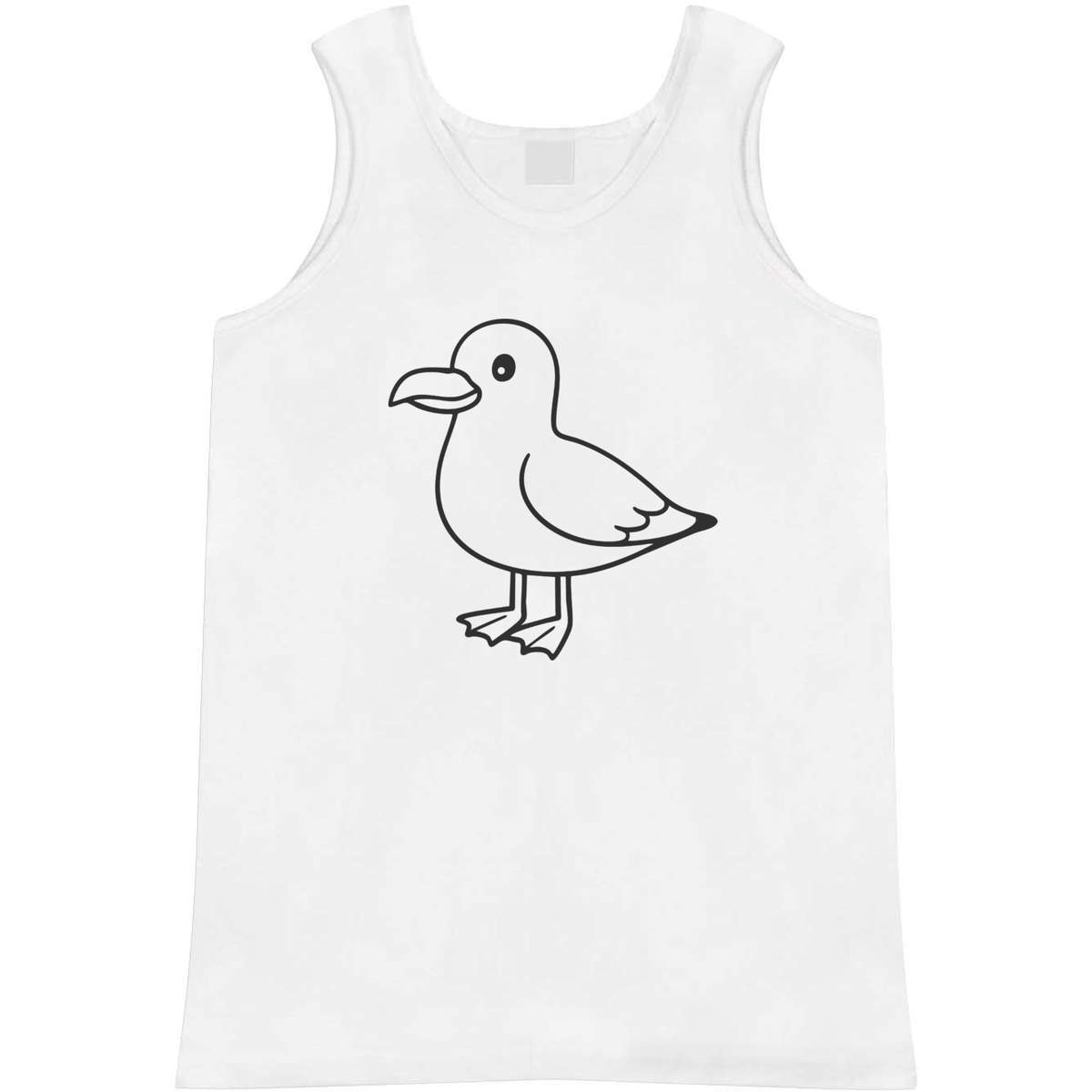 'Seagull' Adult Vest / Tank Top - Sleeveless Top for Gym, Training, Running, Sports and Summer (AV054599)