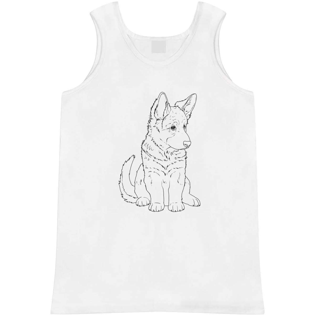 'Adorable German Shepherd Puppy' Adult Vest / Tank Top (AV054662)
