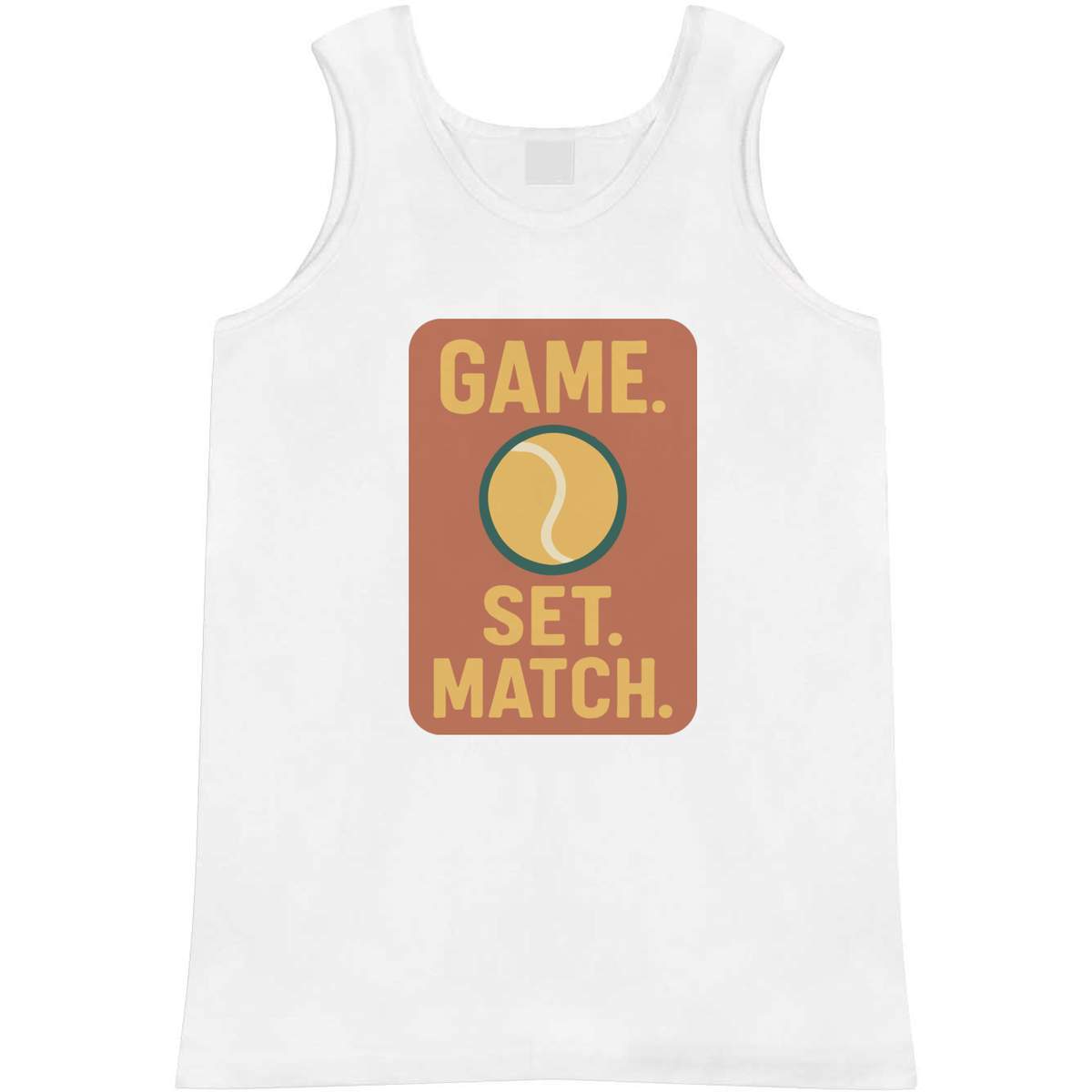 'Tennis Game Set Match' Adult Vest / Tank Top (AV055308)