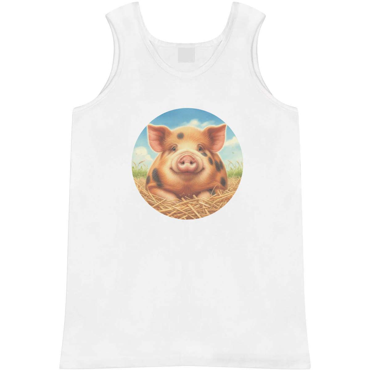 'Happy Spotted Pig' Adult Vest / Tank Top (AV055965)