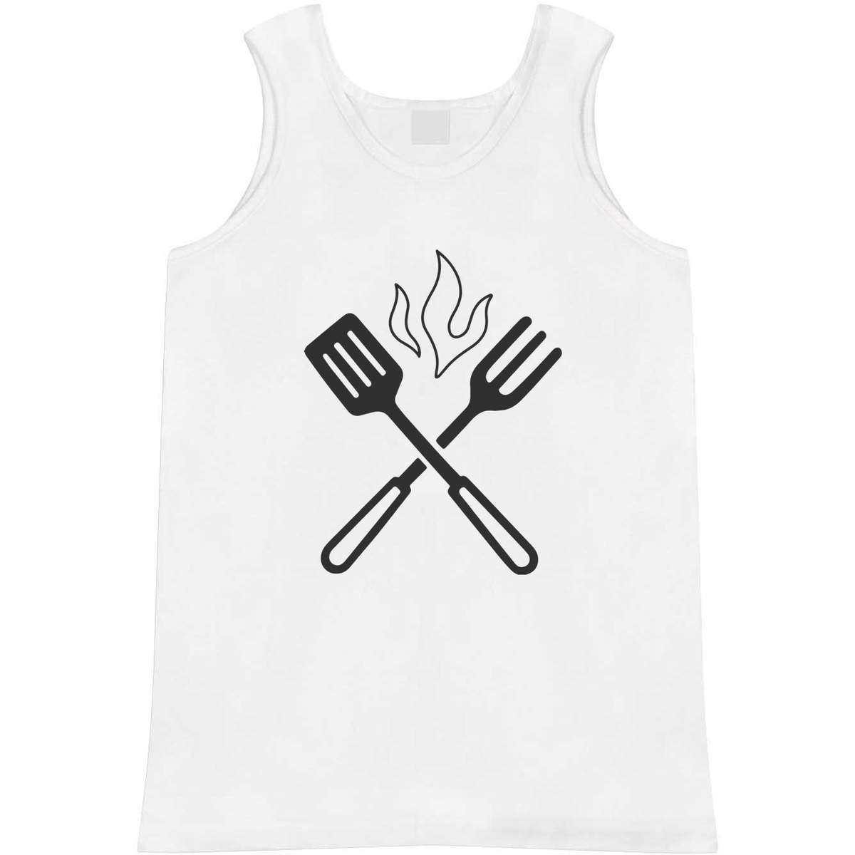 'Grilling Tools' Adult Vest / Tank Top - Sleeveless Top for Gym, Training, Running, Sports and Summer (AV056360)