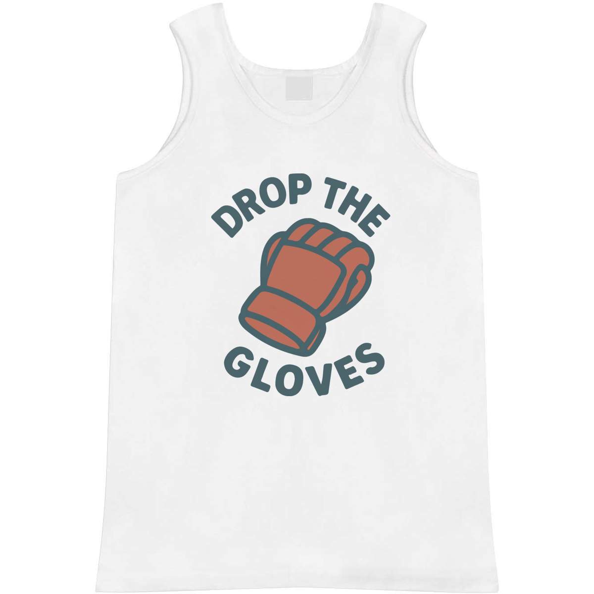 'Contest Sport Emblem' Adult Vest / Tank Top - Sleeveless Top for Gym, Training, Running, Sports and Summer (AV056387)