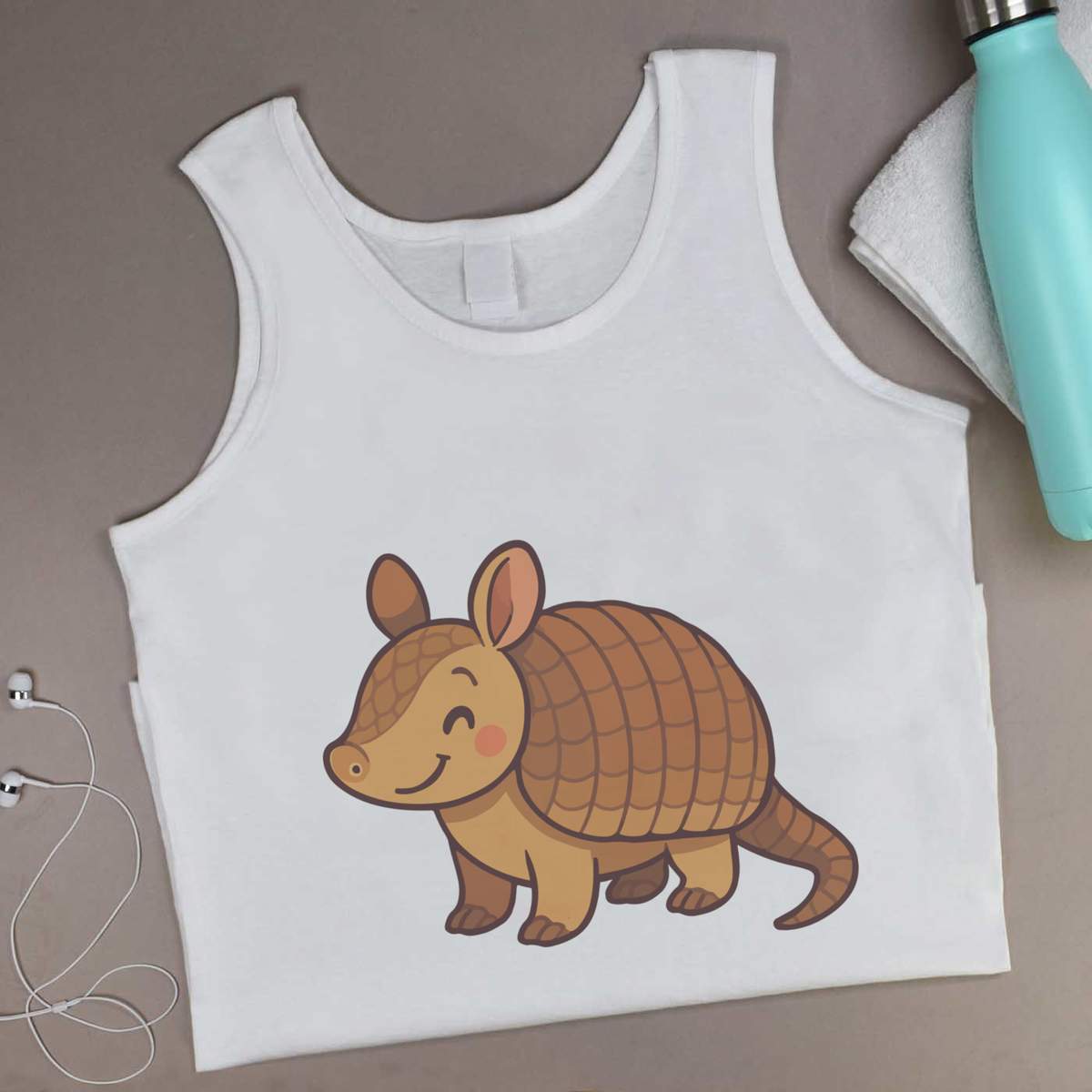 'Cute Armadillo' Adult Vest / Tank Top (AV056739)