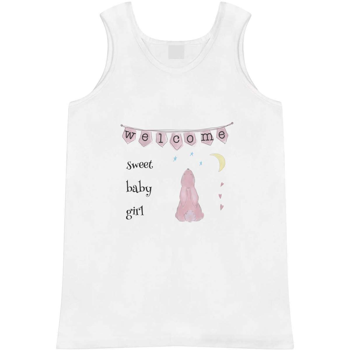 'Welcome Sweet Baby Girl' Adult Vest / Tank Top (AV057429)