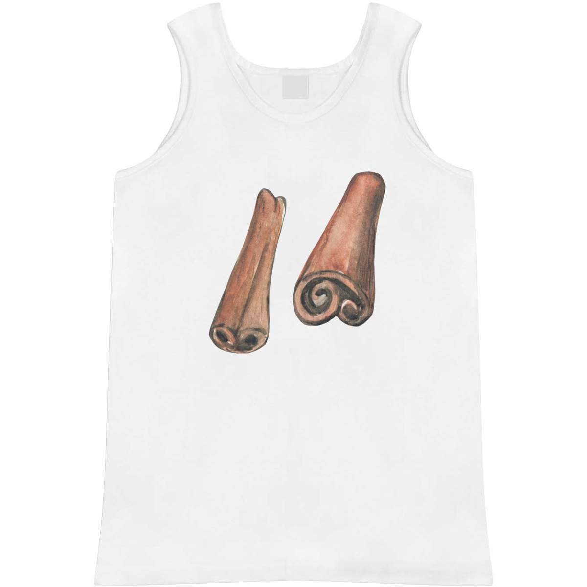 'Cinnamon Sticks' Adult Vest / Tank Top - Sleeveless Top for Gym, Training, Running, Sports and Summer (AV058234)