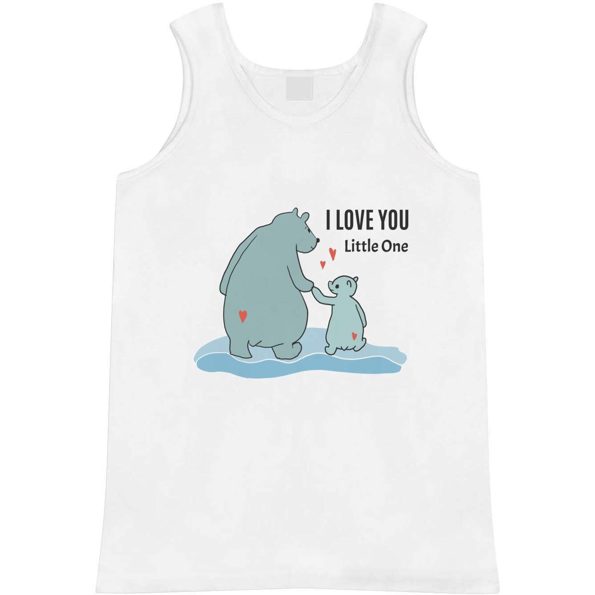 'I Love You, Little One' Adult Vest / Tank Top - Sleeveless Top for Gym, Training, Running, Sports and Summer (AV059509)