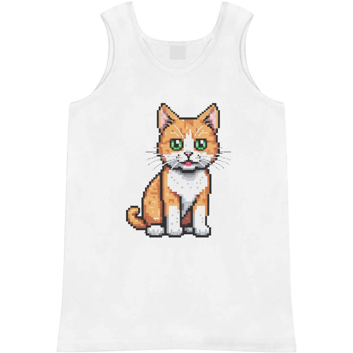 'Orange Tabby Cat' Adult Vest / Tank Top - Sleeveless Top for Gym, Training, Running, Sports and Summer (AV060288)