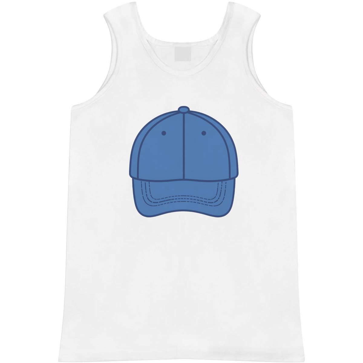 'Blue Baseball Cap' Adult Vest / Tank Top (AV060448)