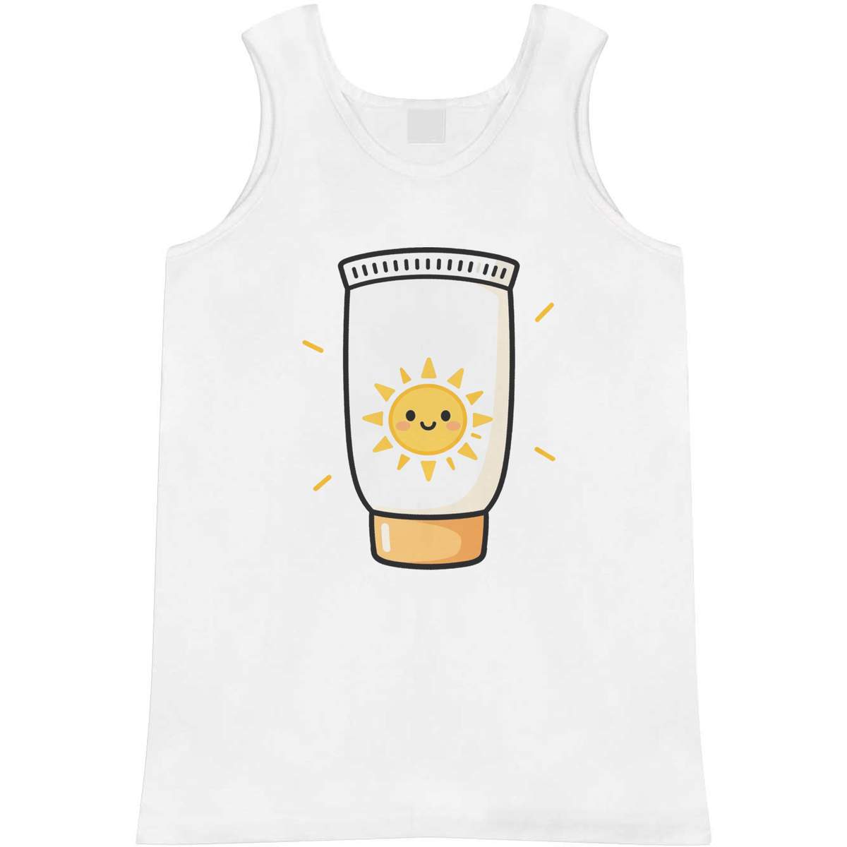 'Suncream Bottle' Adult Vest / Tank Top - Sleeveless Top for Gym, Training, Running, Sports and Summer (AV060656)