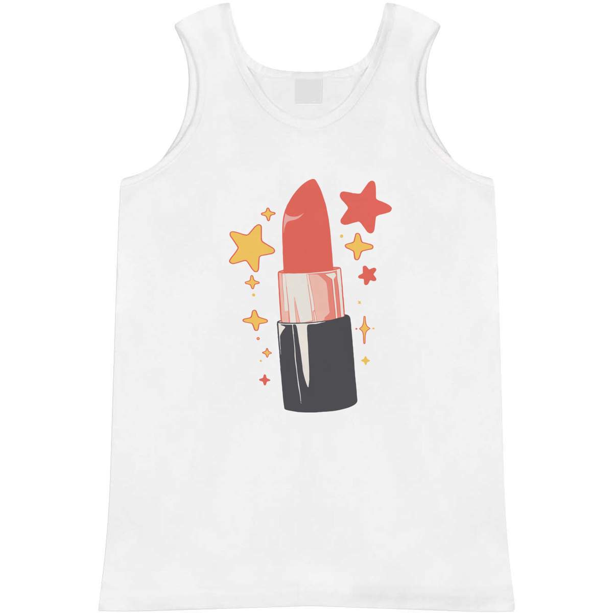 'Sparkling  Lipstick' Adult Vest / Tank Top - Sleeveless Top for Gym, Training, Running, Sports and Summer (AV060773)