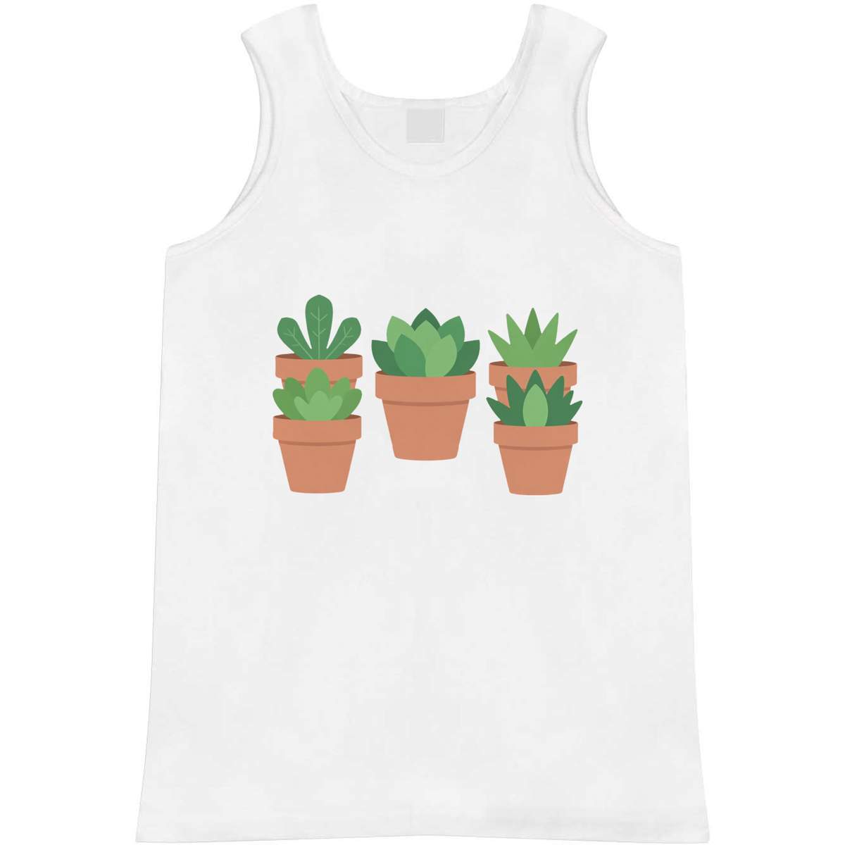 'Potted Succulents' Adult Vest / Tank Top (AV061377)