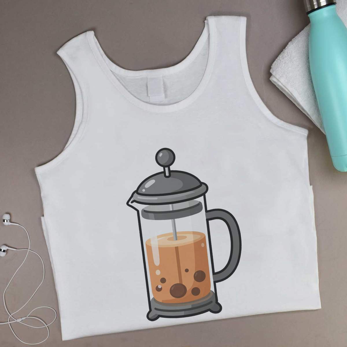 'French Press' Adult Vest / Tank Top (AV061412)