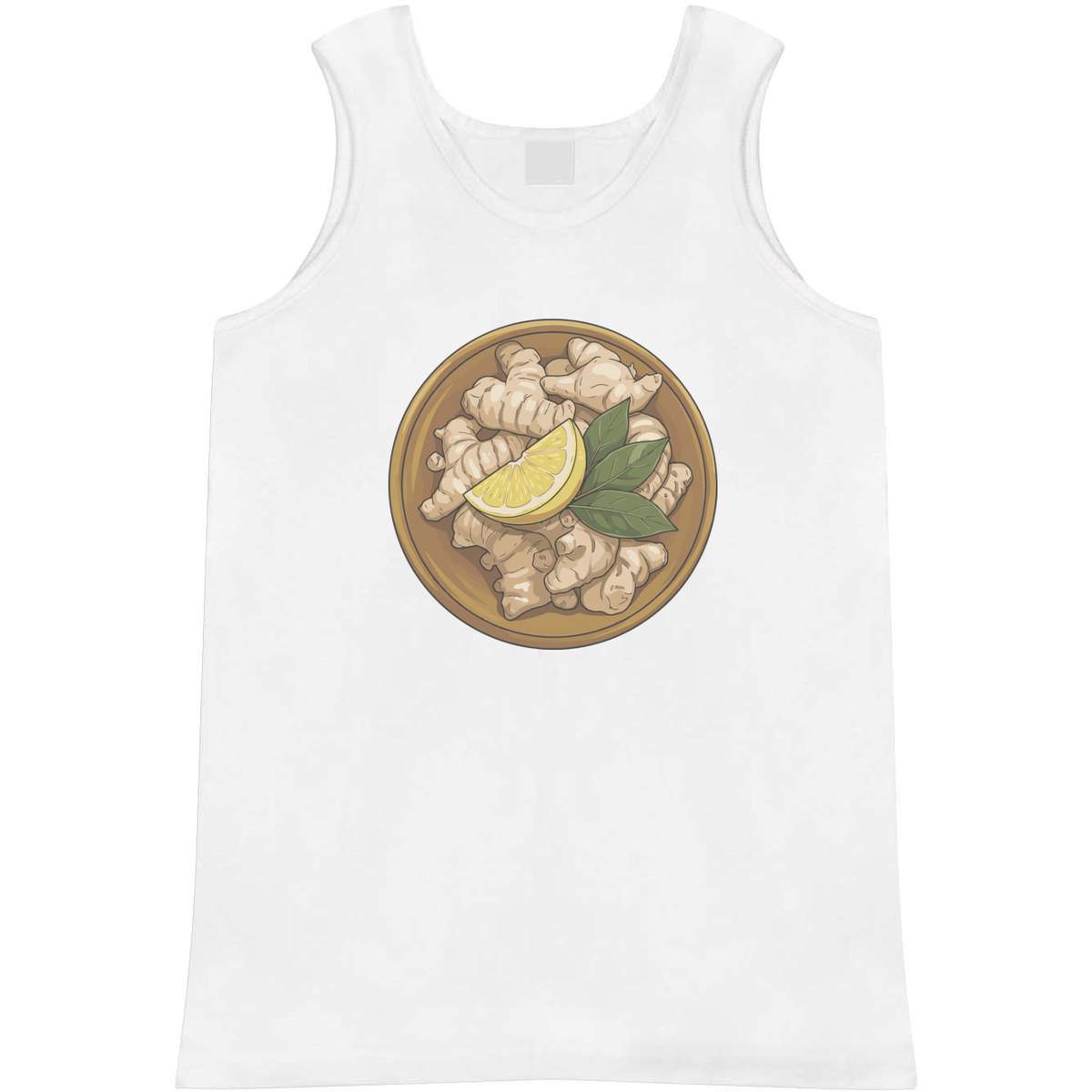 'Ginger Roots Dish' Adult Vest / Tank Top - Sleeveless Top for Gym, Training, Running, Sports and Summer (AV061603)