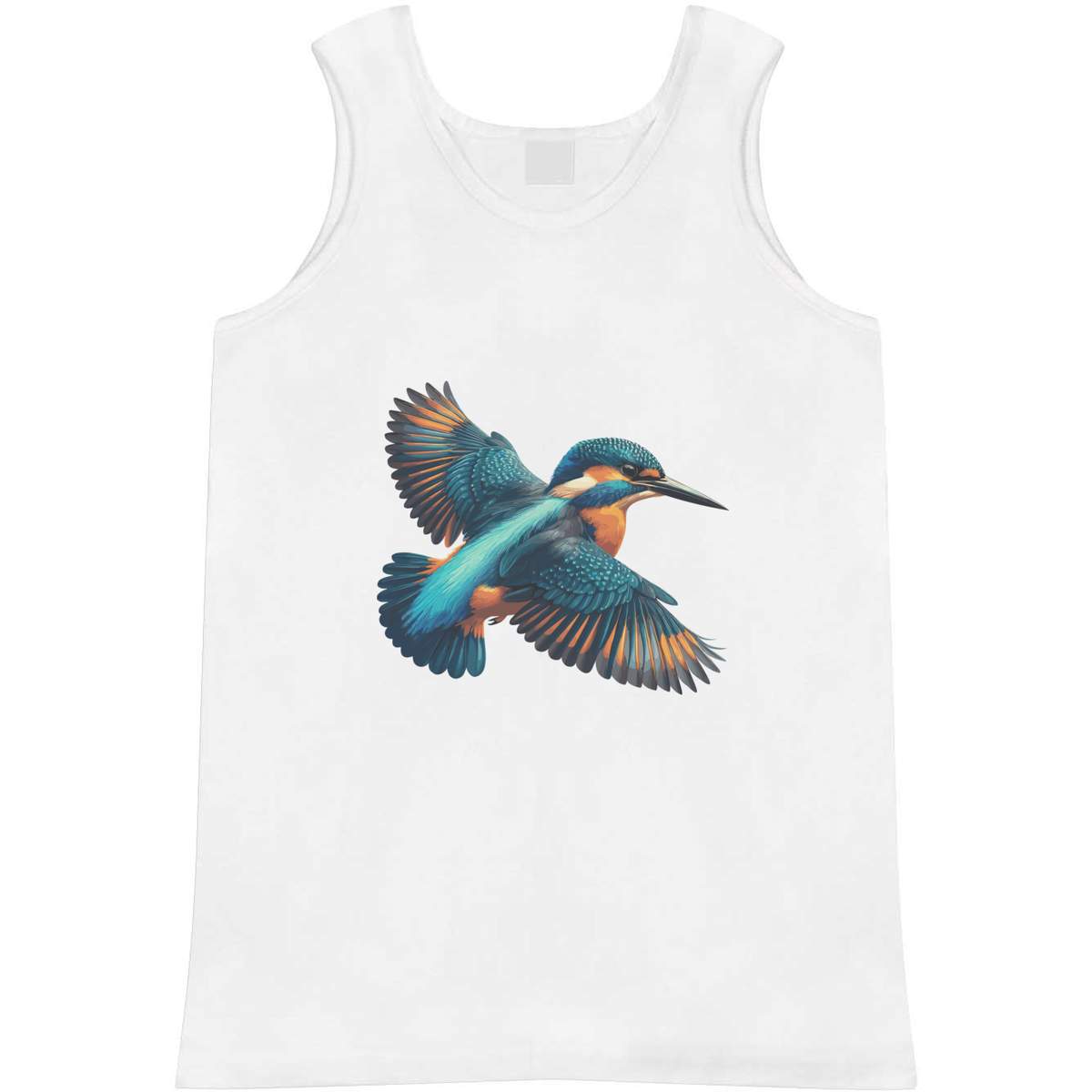 'Kingfisher Flying' Adult Vest / Tank Top - Sleeveless Top for Gym, Training, Running, Sports and Summer (AV061684)