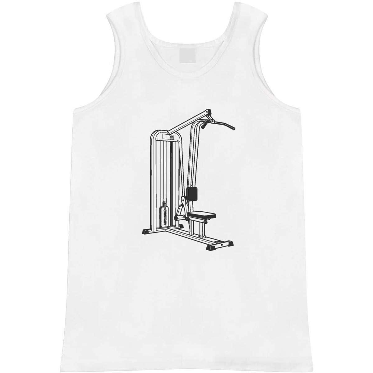 'Lat Pulldown Machine' Adult Vest / Tank Top (AV061929)