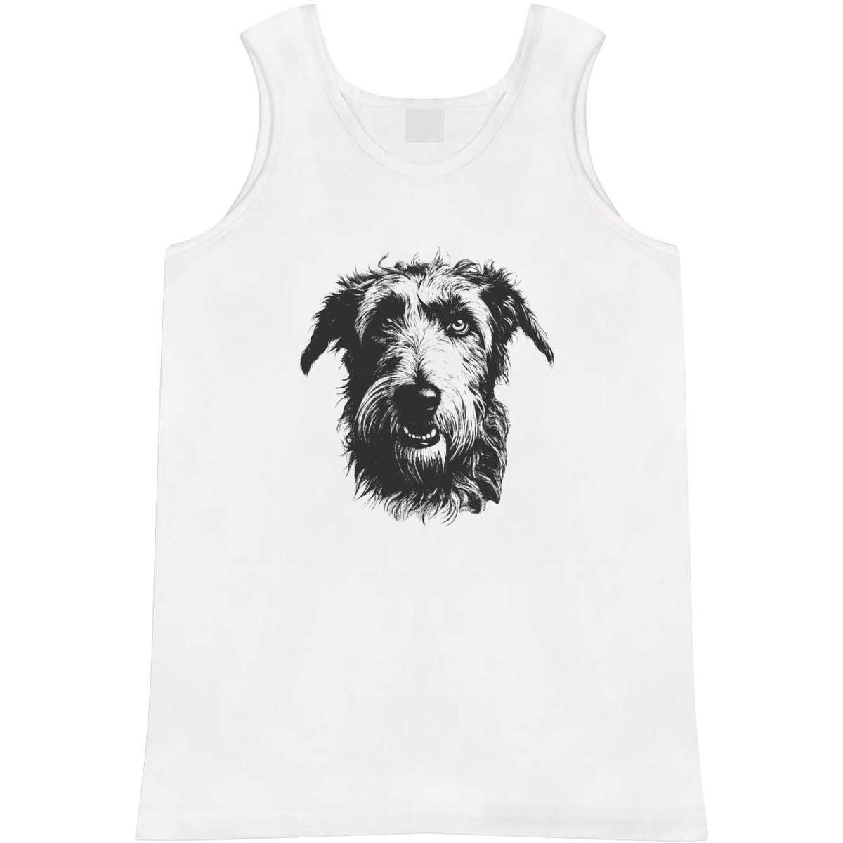 'Irish Wolfhound Portrait' Adult Vest / Tank Top - Sleeveless Top for Gym, Training, Running, Sports and Summer (AV061950)