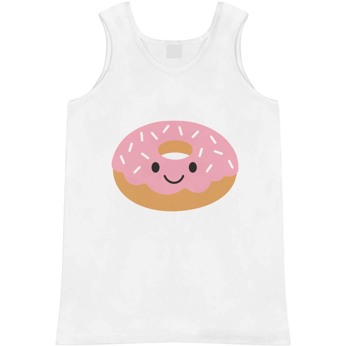 'Danni the Donut' Adult Vest / Tank Top - Sleeveless Top for Gym, Training, Running, Sports and Summer (AV061989)