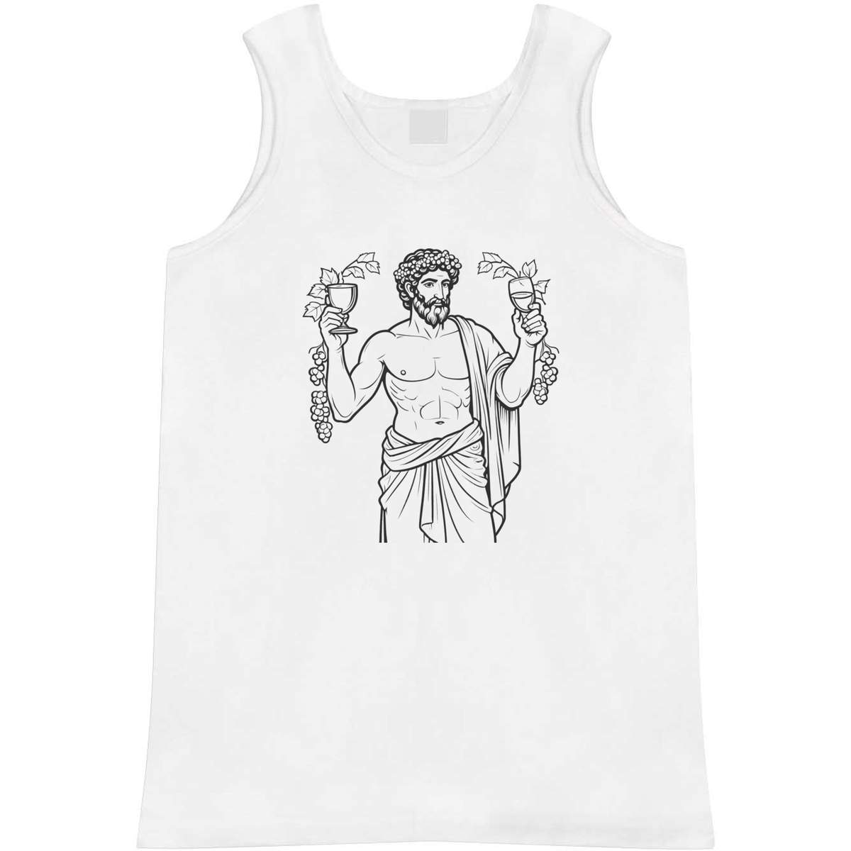 'Greek God Dionysus' Adult Vest / Tank Top - Sleeveless Top for Gym, Training, Running, Sports and Summer (AV062194)