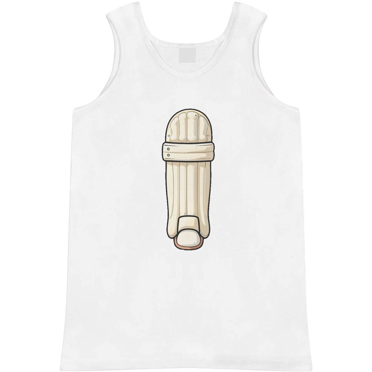 'Cricket Pads' Adult Vest / Tank Top - Sleeveless Top for Gym, Training, Running, Sports and Summer (AV062269)