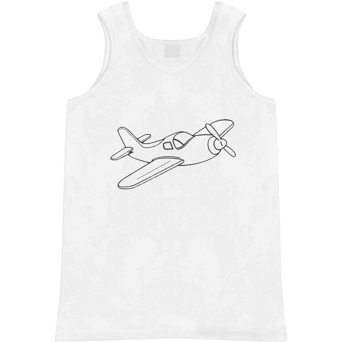 'Toy Airplane' Adult Vest / Tank Top (AV062285)