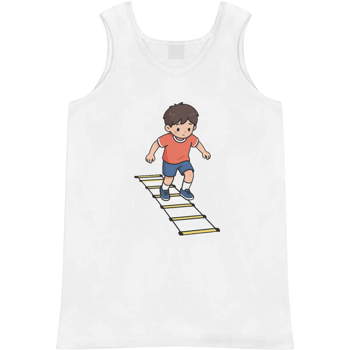 'Agility Training Ladder' Adult Vest / Tank Top - Sleeveless Top for Gym, Training, Running, Sports and Summer (AV062301)