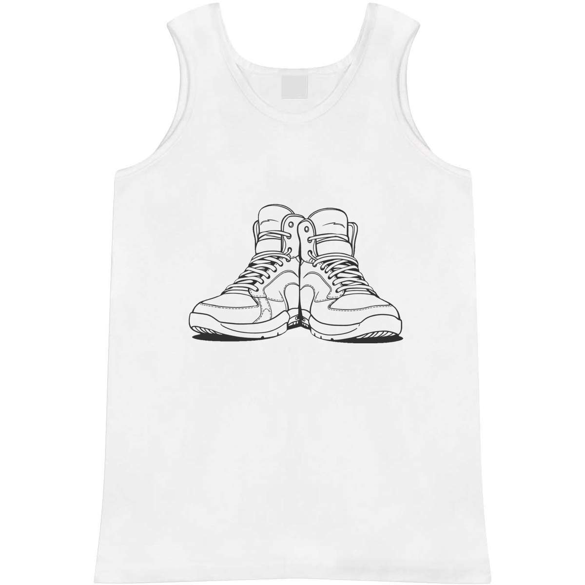 'Basketball Shoes' Adult Vest / Tank Top - Sleeveless Top for Gym, Training, Running, Sports and Summer (AV062305)
