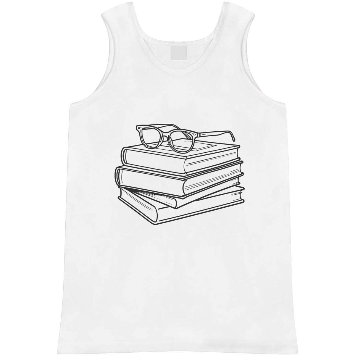 'Books & Glasses' Adult Vest / Tank Top (AV062591)