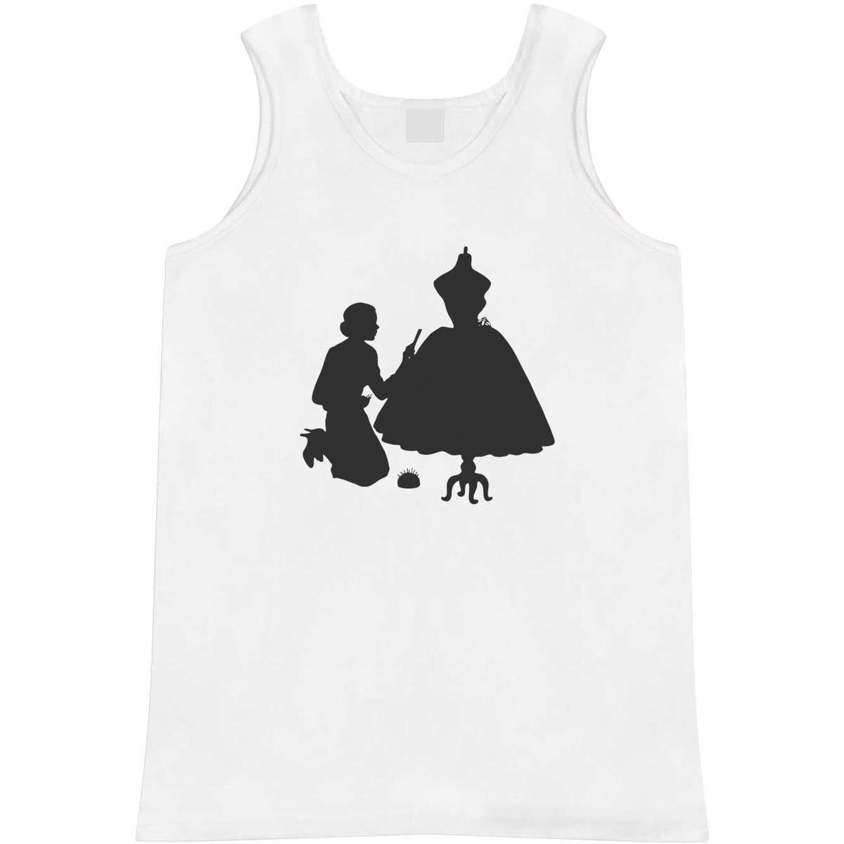 'Dressmaker Seamstress' Adult Vest / Tank Top - Sleeveless Top for Gym, Training, Running, Sports and Summer (AV062885)
