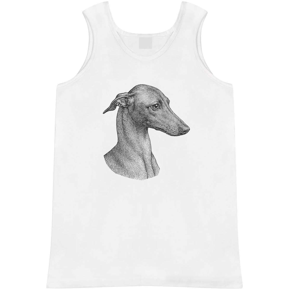 'Whippet Dog Portrait' Adult Vest / Tank Top - Sleeveless Top for Gym, Training, Running, Sports and Summer (AV063272)