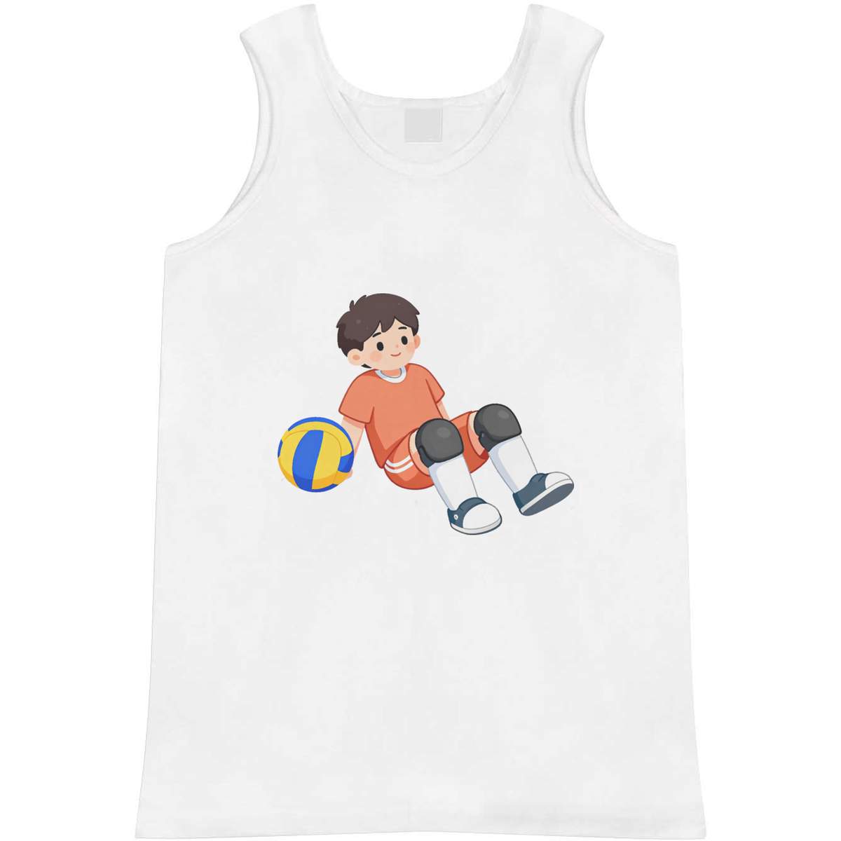 Small 'Netball Player & Ball' Adult Vest / Tank Top (AV00185539)