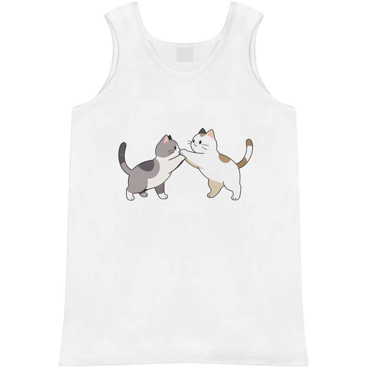 Small 'Two Cats Playing' Adult Vest / Tank Top (AV00186363)